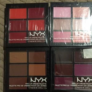 NYX Pro Lip Cream Palettes 6  x .049oz